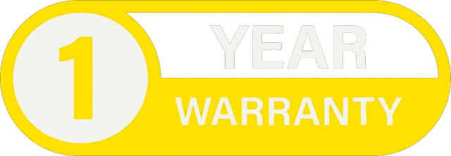 1 year warranty on installations